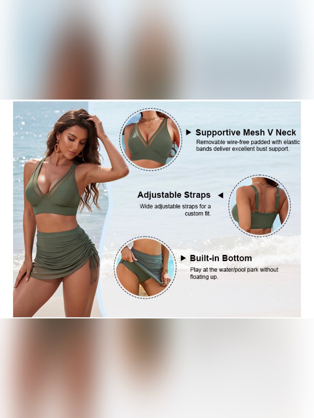 Blooming Jelly High Waisted Bikini #1328 - Picture 11 of 12